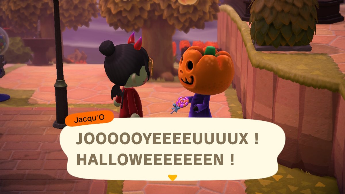 Kim__ACNH's tweet photo. Premier TT et je regrette pas ! Impossible de rater Halloween (part 1) #AnimalCrossing #ACNH #NintendoSwitch https://t.co/AGLrrXu8Fd