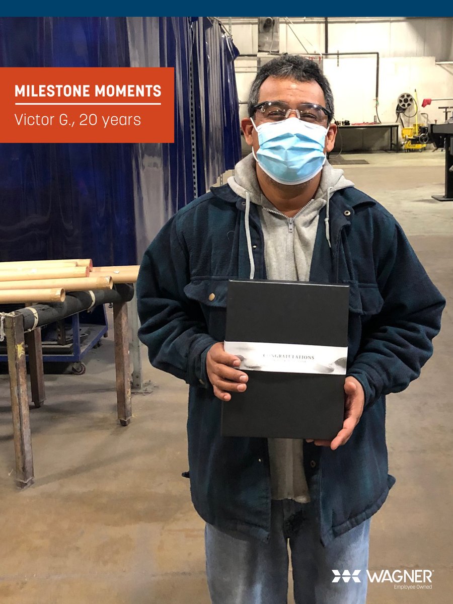 Congratulations to Pang and Victor on achieving 20 years of service at Wagner! This is a huge milestone and we’re grateful you chose to spend those years on our team. Thank you for exemplifying our company values every day and showing everyone #HowWeWagner.