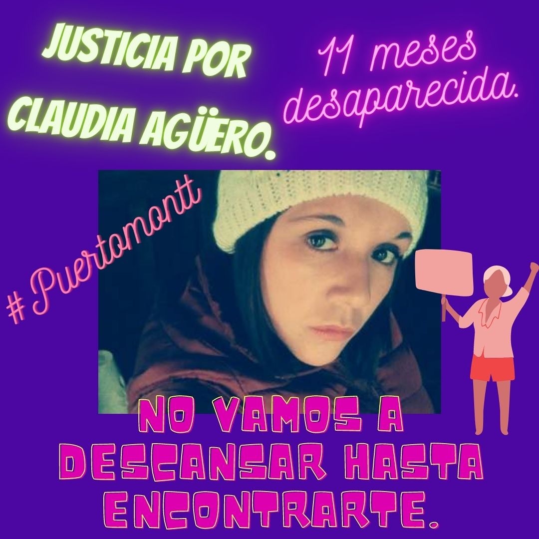 #Justiciaporclaudiaagüero no vamos a descansar hasta encontrarte.