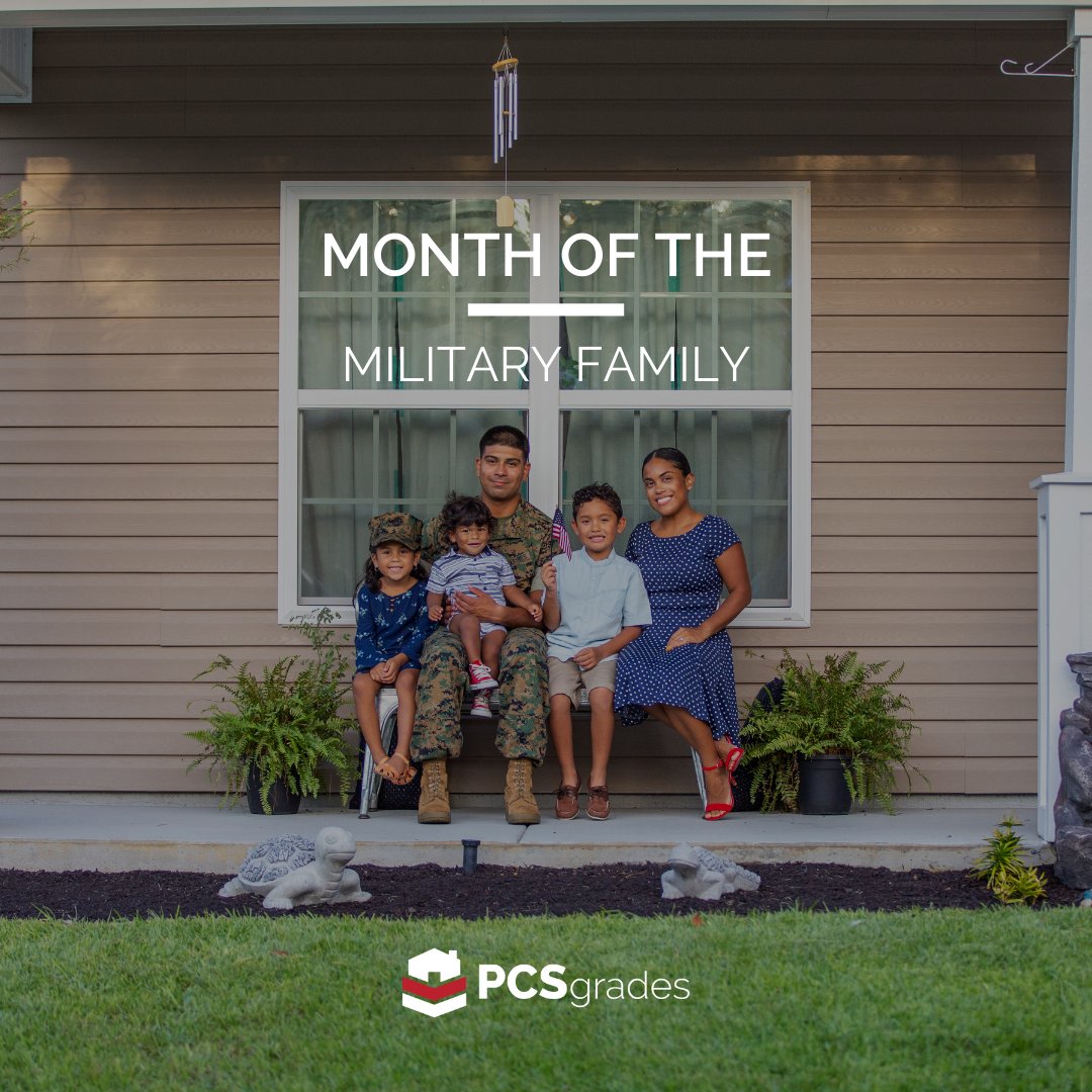 PCSgrades's tweet image. Military families play an integral role in our nation. We recognize the unwavering devotion and tremendous sacrifice military families make to support our Armed Forces. Spouses, parents, and children are the heroes at home.

#PCSgrades #PCSnews #MonthoftheMilitaryFamily