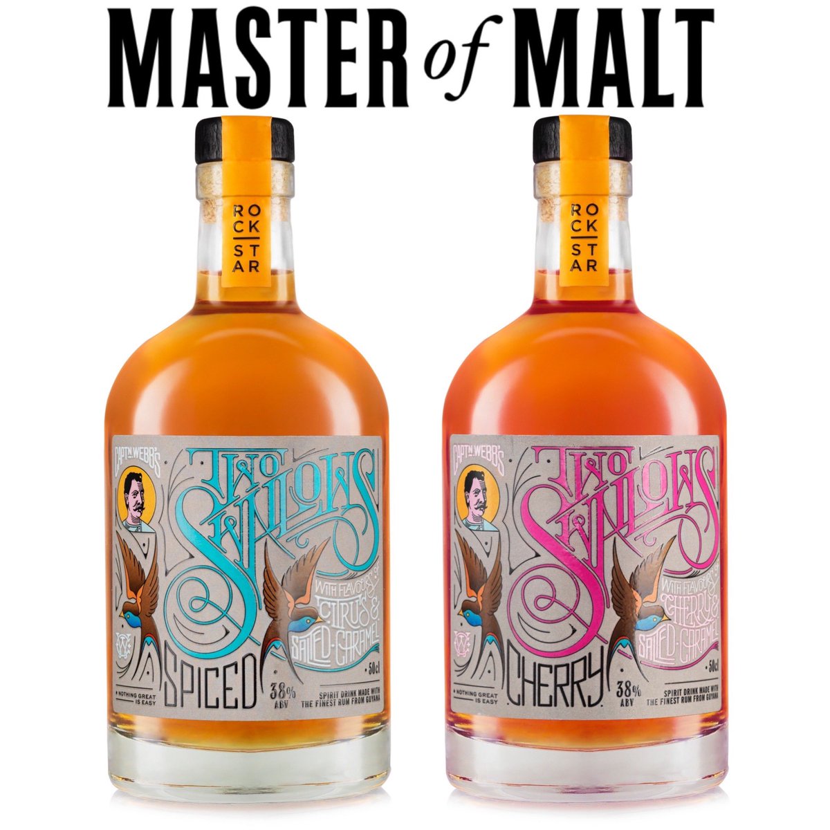 rockstarspirit2's tweet photo. @rockstarspirit2 #twoswallowsrum Citrus and Cherry both on promotion with our friends at @MasterOfMalt 👉 https://t.co/zfnVaDYIBD https://t.co/XAqrG2bhEd