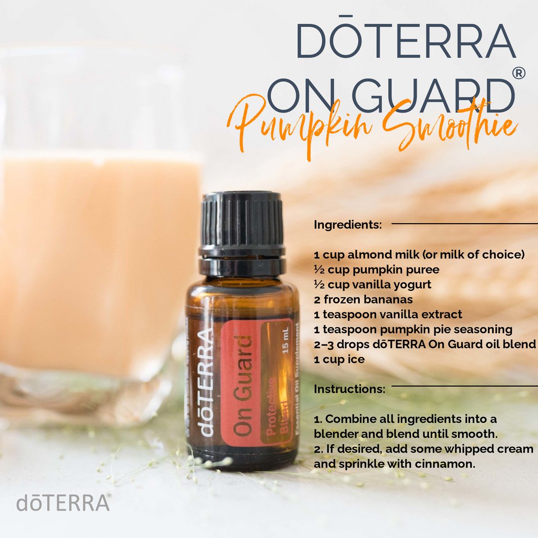 daszes's tweet photo. You have to try this pumpkin smoothie! It’s one of my fall favorites and a fun way to
incorporate dōTERRA On Guard Protective Blend into the morning routine:
https://t.co/q09cUSUUqY. https://t.co/6zBWlUJH7g