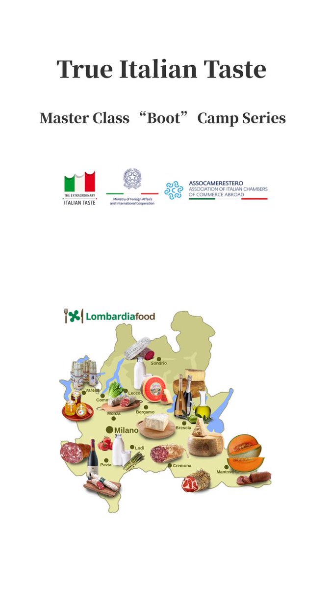 IACCNewYork's tweet photo. Join us for a virtual culinary tour of Italy's Lombardy region during our Master Class "Boot" Camp. Embark on a journey of discovery of Lombardy’s PDO/PGI products and learn simple recipes that you can recreate at home! 
🇮🇹 https://t.co/HcxVIq4SWu @TasteTrue https://t.co/iKgOanLLIG