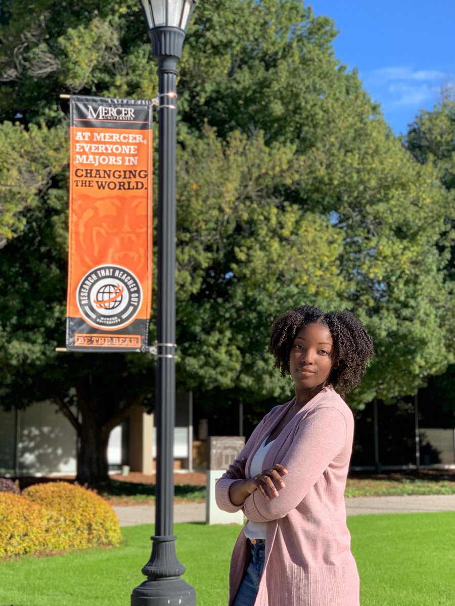 Mercer_CHP's tweet photo. Meet Adreana Tipton! Adreana’s ultimate dream is to be part of an epidemiology team with the CDC. She is well on her way since she recently secured a federal work study position with the Legionnaires Task Force. #MercerStudent  #mercerpublichealth #ThankfulnessCampaign https://t.co/bBSuxtzjkr