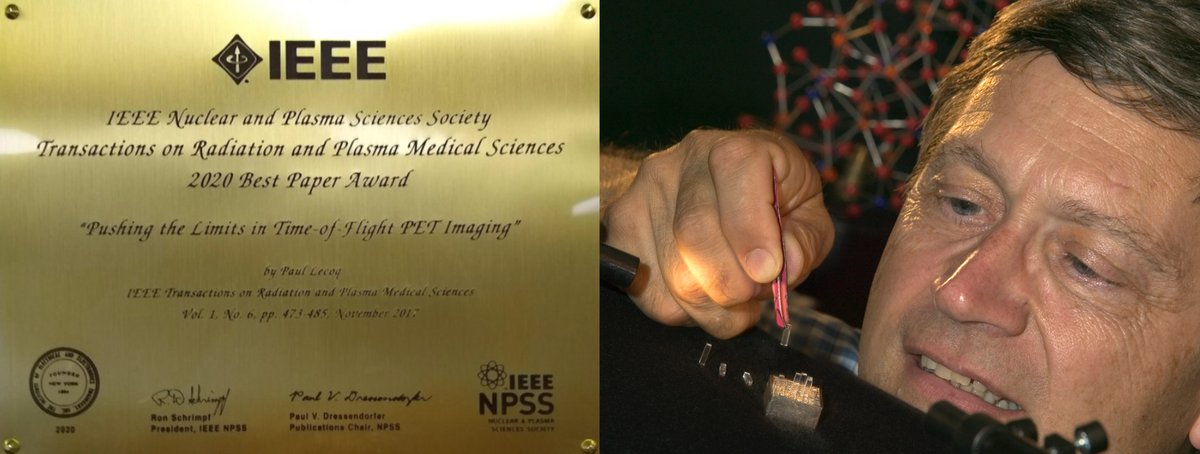Well done Paul Lecoq for being recognised as a pioneer in PET imaging by the IEEE! The future of cancer detection starts here <a href="/MMetacrystal/">MultiwaveMetacrystal</a>