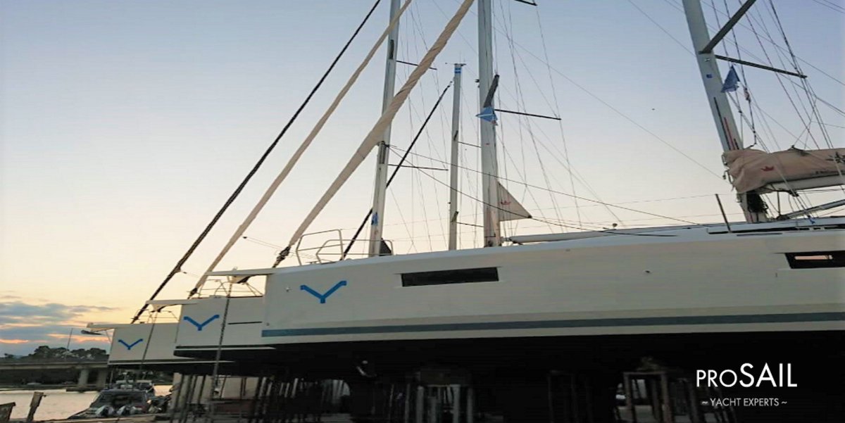YProsail's tweet photo. Sunset sets the end of another working day at the Shipyard. Our Ys light up the sky while waiting for the stars⭐️⛵️⭐️
#prosail #shipyard #yachts #sunset #sailinglife #sardinia https://t.co/1wXzbor4Tz