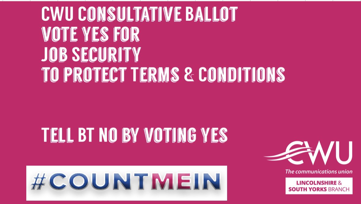 It’s become clear from the number of messages we have received today that members will deliver a big yes vote for #CountMeIn <a href="/CWUnews/">CWU</a> <a href="/DaveWardGS/">Dave Ward</a>