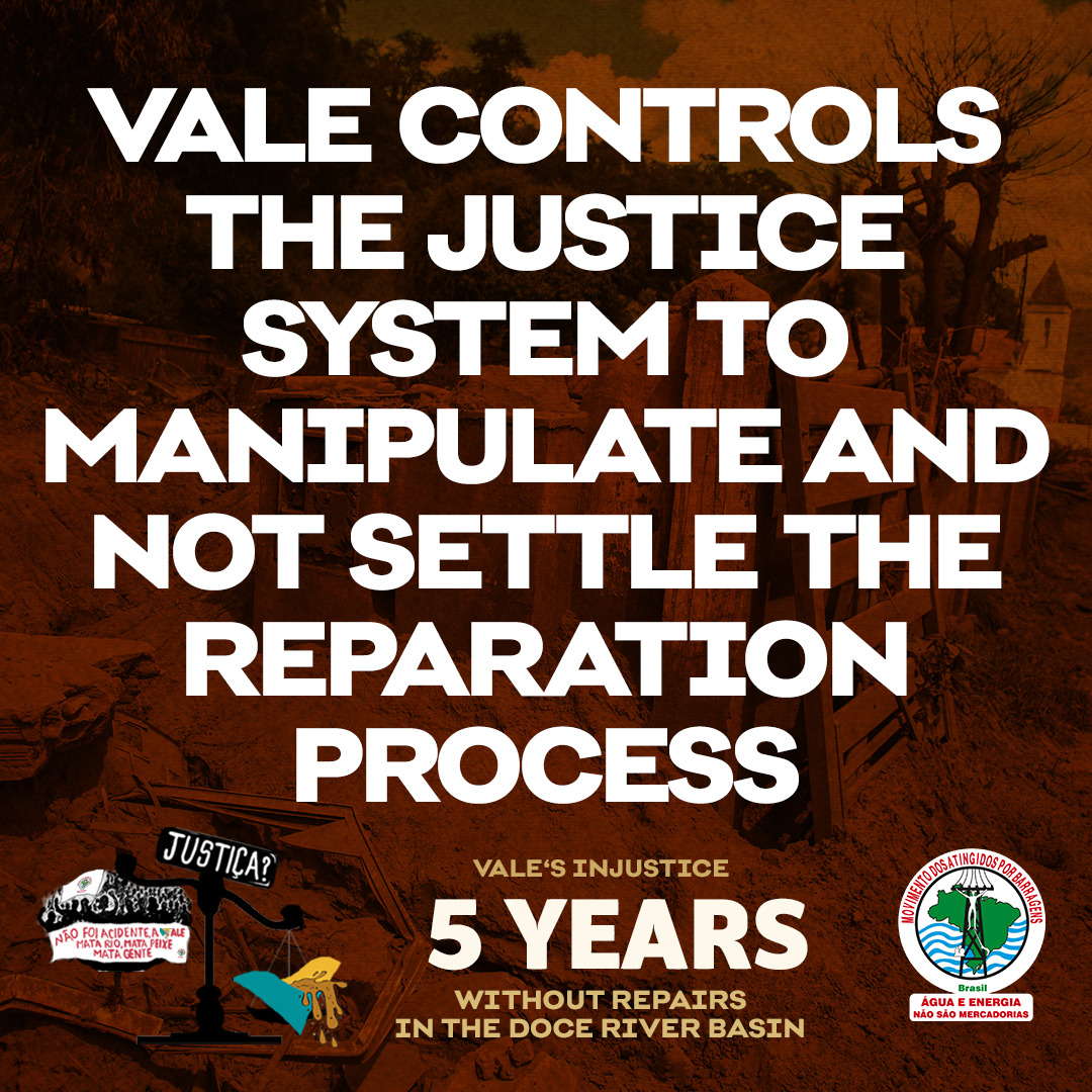 DevPeace's tweet photo. 5 years after the #MarianaDamDisaster killed 19, sickened 100s and destroyed entire villages, the victims are still awaiting justice.
Time to end the impunity of @valeglobal, @bhp & other culprits in 🇧🇷, 🇨🇦 & around the 🌍.
Corporate accountability now!
https://t.co/nT6eSyeMmn https://t.co/uI0iMyThdr