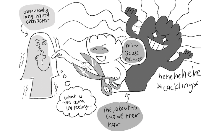 .. *brandishes my fanartist license * my canvas is a salon chair and u will sit in it ?? 