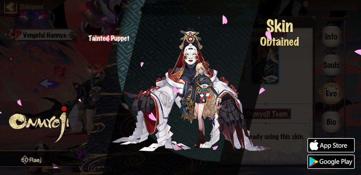 themp's tweet photo. #Onmyoji# I got a brand new rare skin! Check it out and try your luck! https://t.co/zHMhoWhMc4