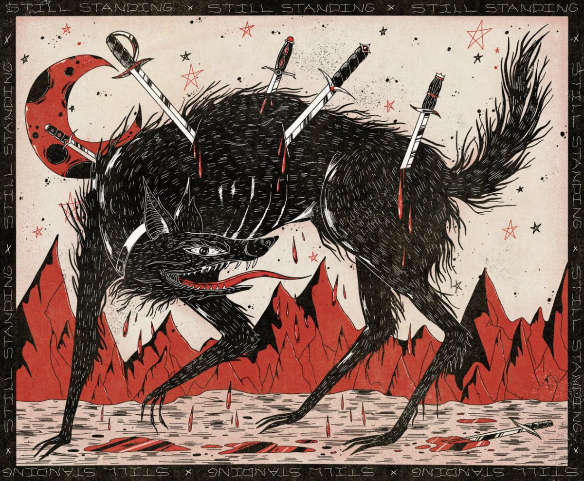 egallagher_art's tweet photo. Some red + black creature drawings 🟥 https://t.co/xDttBrNsdt