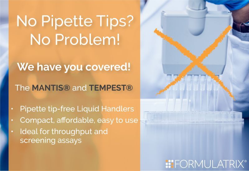 formulatrix's tweet photo. The #MANTIS and #TEMPEST Liquid Handlers are ideal for integrating into current COVID-19 testing workflows. Save on the cost of consumable and reduce your precious reagent waste!
https://t.co/PG8wOI9ZPf

#Formulatrix #COVID19 #liquidhandler #pipettetips #reagent #coronavirus https://t.co/Qr3F0stwGK