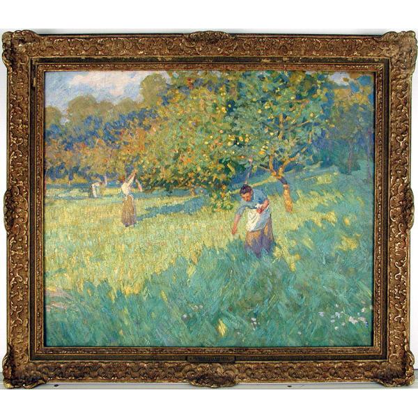 #ArtCollection #picoftheday: Apple Time
Artist: Helen G McNicoll
Dimensions: Overall: 20 1/4 x 24 1/4 in. (51.4 x 61.6 cm)
Medium: Oil
Credit Line: From The University of Lethbridge Art Collection; purchased 1984