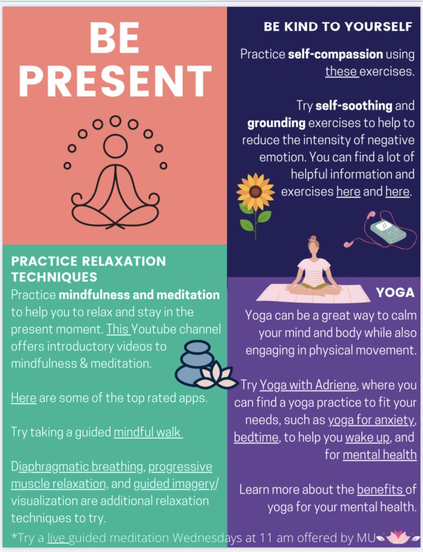 BeWellMU's tweet photo. Check out this Stress Tool Kit resource from the Student Counseling Center 🤯🙌💁🏾‍♀️#bewellmu #studentcounselingservices #studentcounseling #stressrelief #stressmanagement #stressreduction 
*adapted from Penn State Harrisburg Counseling &amp; Psychological Services https://t.co/5uXxGXC5jQ