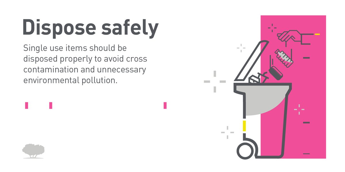 QF's tweet photo. Do you dispose of your single use items responsibly? It's important to avoid cross contamination of your items to avoid unnecessary environmental pollution. #QSW2020 @QGBC #Sustainability https://t.co/gWPnNCaM11