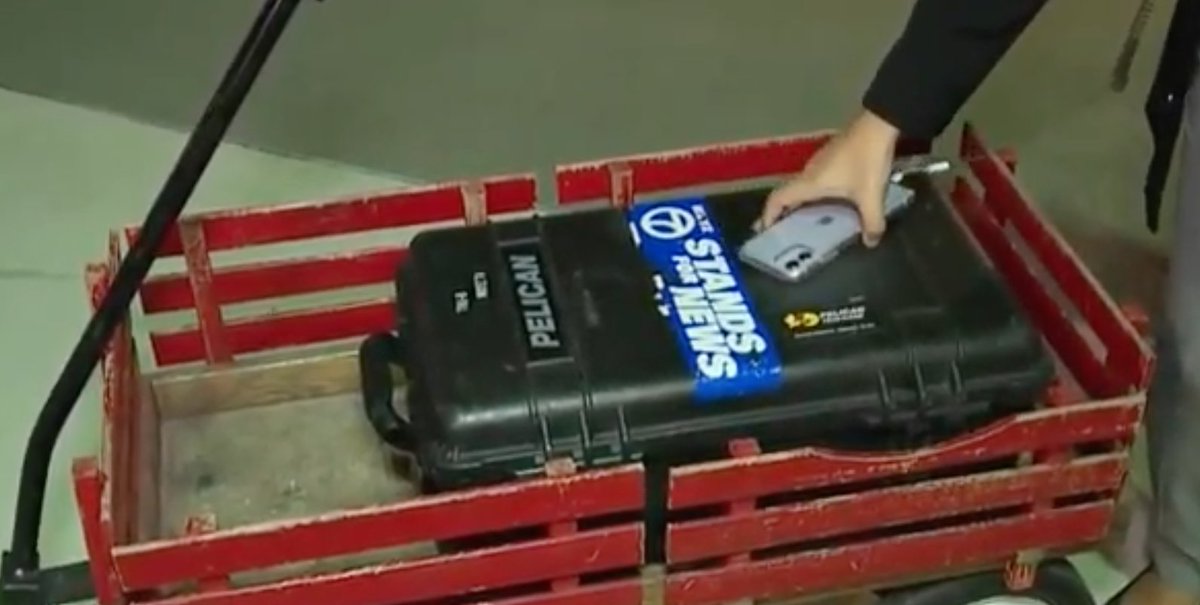 This is a wagon. 

It is not "suspicious" equipment that was used to steal ballots. 

Thanks for coming to our TED Talk. 

STORY: bit.ly/32hPTNX