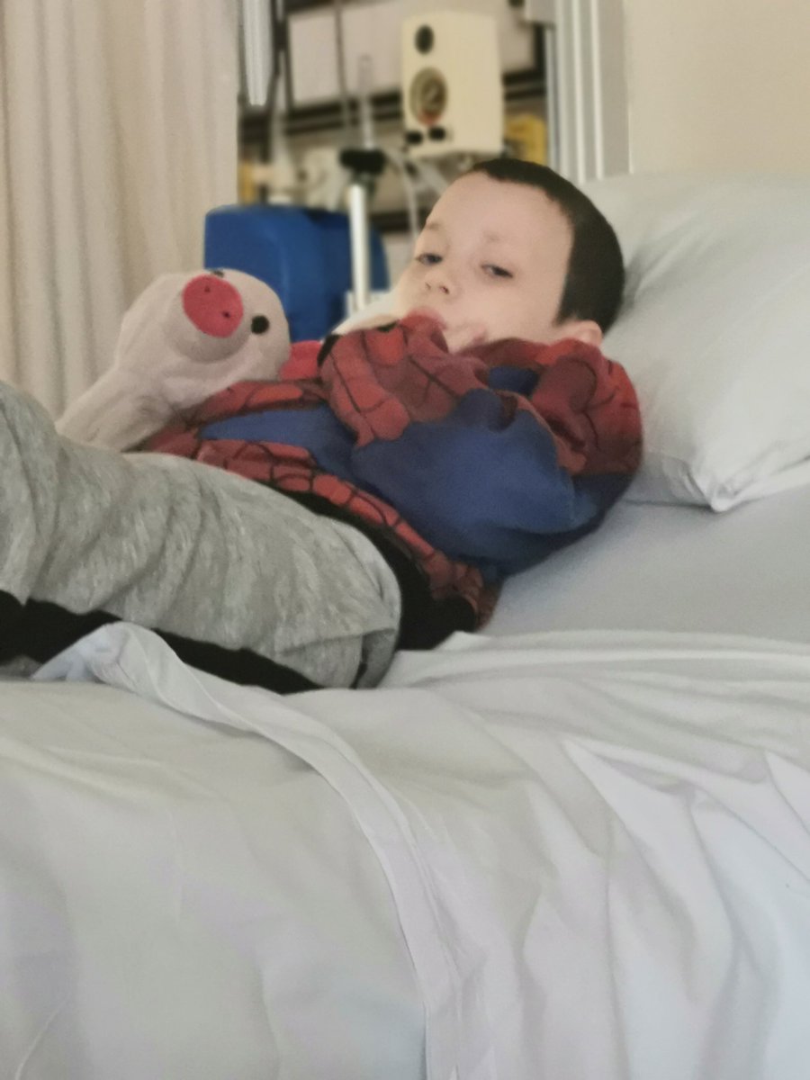 My youngest is back at #SickKidsVS for a procedure and could use some cheering up from his favourites. @VancityReynolds @RealHughJackman @Jack_Septic_Eye @kharypayton @theodd1sout @HamillHimself @JohnBoyega @TomHolland1996