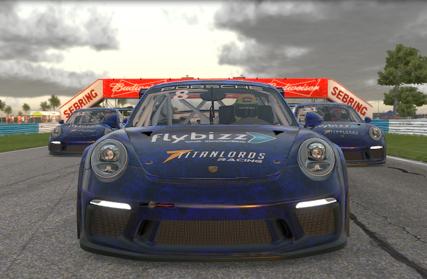 TitanlordsR's tweet photo. Muitos parabéns João Neto pela Vitória na Porsche iRacing Cup em Sebring, o @Jaregoo1 a conseguir um P9 e @fmazzoni depois de sofrer um acidente logo na largada a finalizar no P18.  Sponsor by: @flybizznet 🇵🇹💪🤟 @iRacing @PorscheRaces @EsportsPorsche https://t.co/s0aP0SpW5q