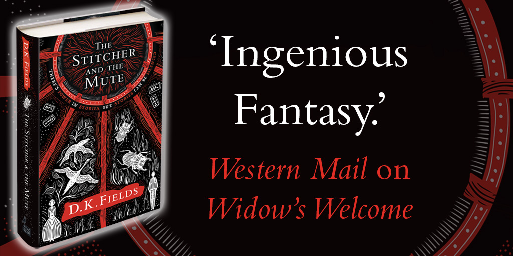 HoZ_Books's tweet photo. 'Ingenious fantasy.' Western Mail
Just one week to go until you can enter a world of stories within stories, in #TheStitcher and the Mute by @dkfields1!
There's still time to pre-order: https://t.co/YttqTb3DEf https://t.co/klANrXu5Xl