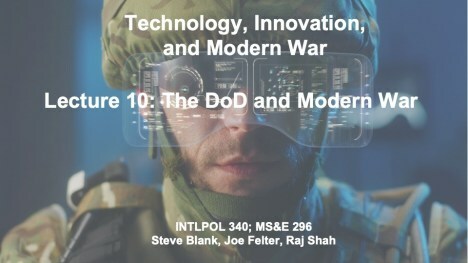 raystartuk's tweet photo. https://t.co/Y7kRxh2gU1 Technology, Innovation, and Modern War – Class 10 – The DOD and Modern War –– Michèle Flournoy https://t.co/R1KJq5I2QC