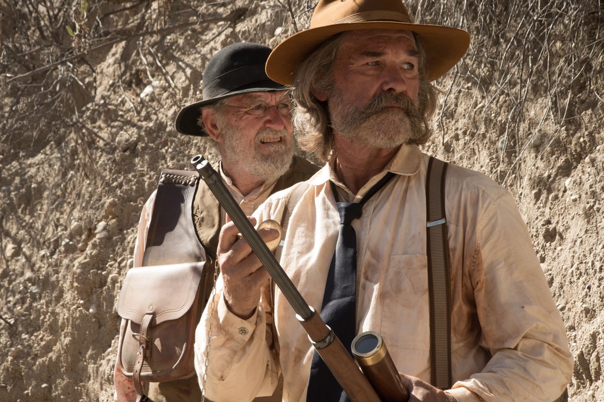 Film4's tweet photo. In the Old West, sheriff Kurt Russell, his deputy Richard Jenkins, gunslinger Matthew Fox and cowboy Patrick Wilson embark on a mission to rescue loved ones from a ferocious unseen threat.

Bone Tomahawk, a unique horror-Western hybrid, is unleashed tonight at 10.50pm. https://t.co/20P4JdnOnv