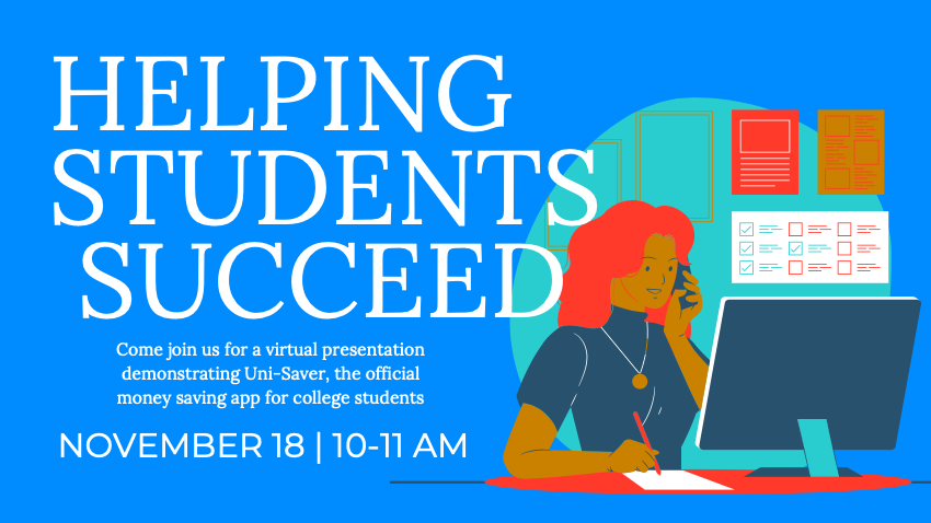 saver_uni's tweet photo. We are very excited to announce that we will be hosting a segment on "Helping Students Succeed" where we will be talking about our app from 10-11 am. We hope to see you there! https://t.co/MlpDbefFoe
