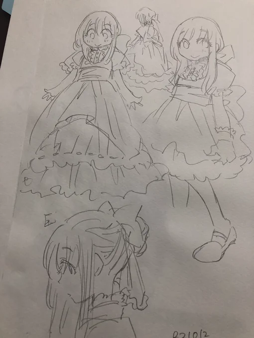 ねっぷり期限過ぎましたので固定から外させていただきましたー

全部ではないですが服ネタ出しのらくがき置いておきますねこういうの考えるの大好きです 