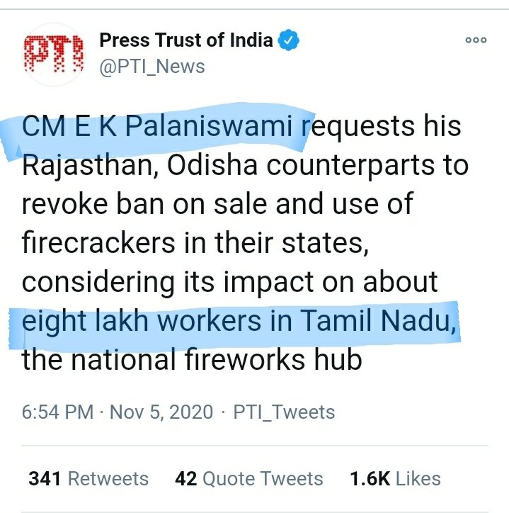  #Important- Church hand clearly visible in nationwide court orders banning firecrackers! Soul harvester  #ConversionMafia would jump in to feed unemployed  #TamilNadu workers in cracker industry. CH in  #FCRAViolation strike recovery mode  @by2kaafi  @Indumakalktchi (Cont)