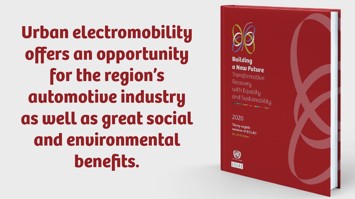 eclac_un's tweet photo. 🚌🔌Urban #electromobility offers an opportunity for the region’s automotive industry as well as great social and environmental benefits.
Download #ECLAC’s document “Building a New Future” presented during the #ECLACsession2020 👉 https://t.co/8hSJsunRON #PoliciesForActionECLAC https://t.co/lnQda7Wgca