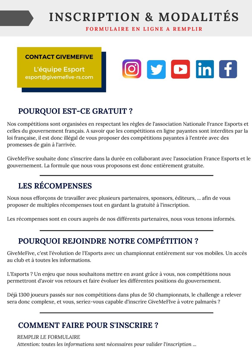 GiveMeFive lance une Coupe du Monde sur FIFA 21 &amp; Xbox 🇫🇷 🇧🇷 🇲🇦 🇺🇸 🇨🇳

Comment ça fonctionne ? Tout est expliqué dans la plaquette ci-dessous avec les dates ! 🗓

Alors si vous êtes :
👨‍💻 Sélectionneur : Venez en Privé
⚽️ Joueur : Contactez votre selection en commentaire