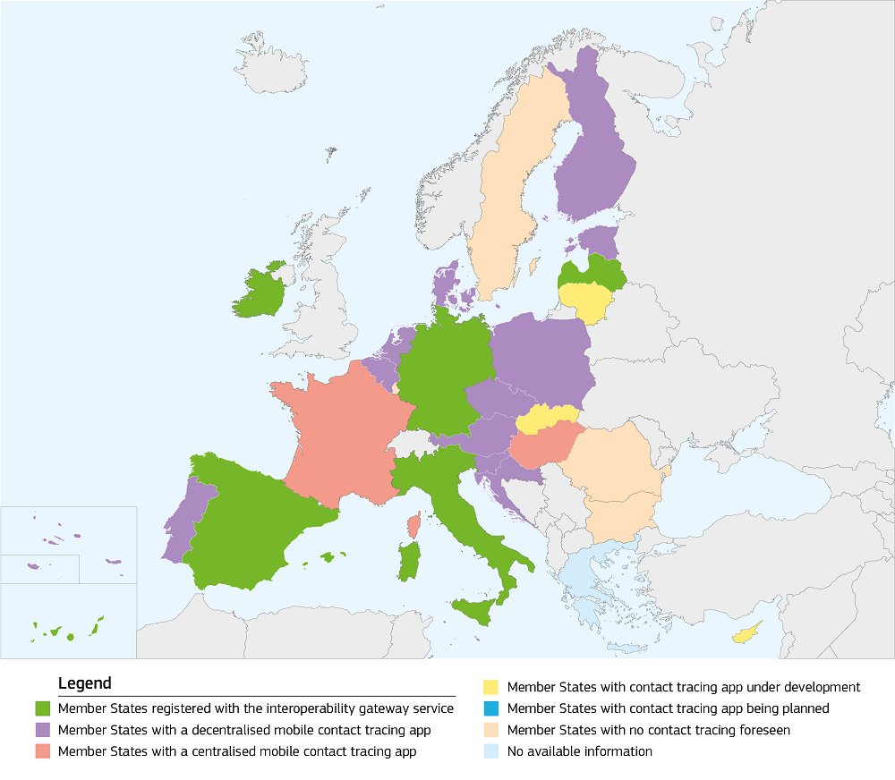 EU_Commission's tweet photo. The virus does not stop at borders.

Spain and Latvia have joined Germany, Ireland and Italy in making their contact and warning apps work across borders. 

Other EU countries are to follow in the coming weeks.

More: https://t.co/58OTahafcz #StrongerTogether #DigitalEU https://t.co/9txwGTsIis