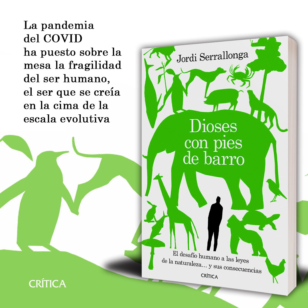 SerrallongaJ's tweet photo. Mi próximo #libro:”Dioses con pies de barro.El desafío humano a las leyes de la naturaleza...y sus consecuencias”@Ed_Critica @Planetadelibros 
Lanzamiento17/11/20.https://t.co/qtUKDEoWYi
#evolucion #naturaleza #ecologia, #antropologia #arqueologia #primatologia #ciencia #historia https://t.co/94IvaE5Jyp