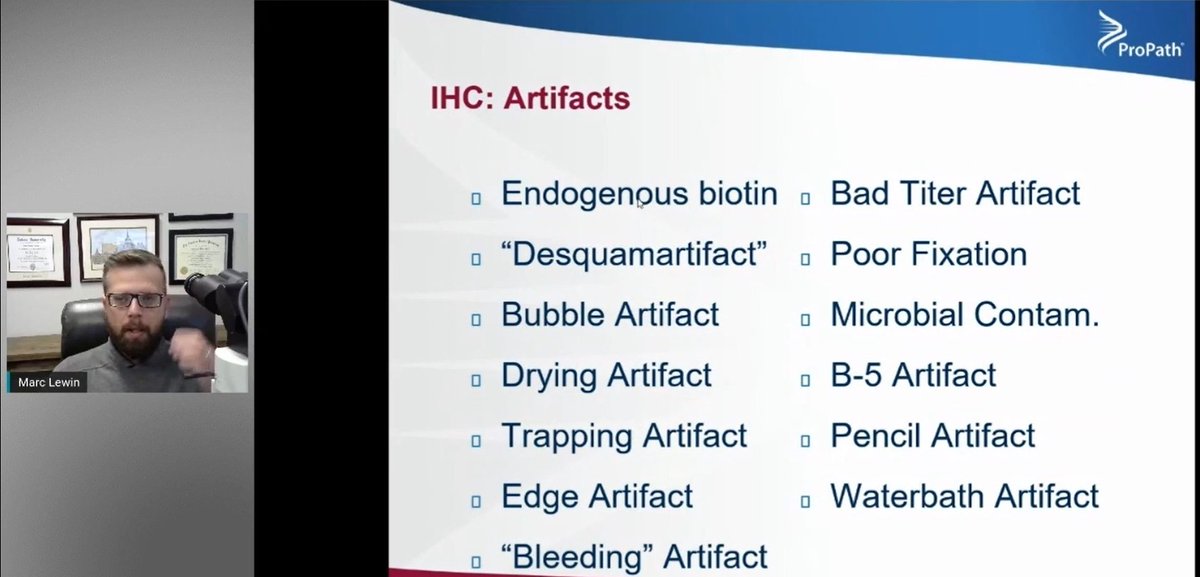 FrozenSections's tweet image. IHC artifacts! Dr. Marc Lewin @ProPath  #ASDP20 #dermtwitter #dermatopathology #PathTwitter @ASDPTweets