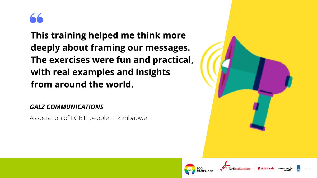 Aidsfonds_intl's tweet photo. Curious how others experience our new #Communications4Advocacy training? Read about their learnings👇

Get started with the #freecourse on 10 November. Join the launch webinar with @Joelbedos and learn how to truly influence advocacy audiences, register at https://t.co/1SAY4OYZJO https://t.co/9TAc8MoN09
