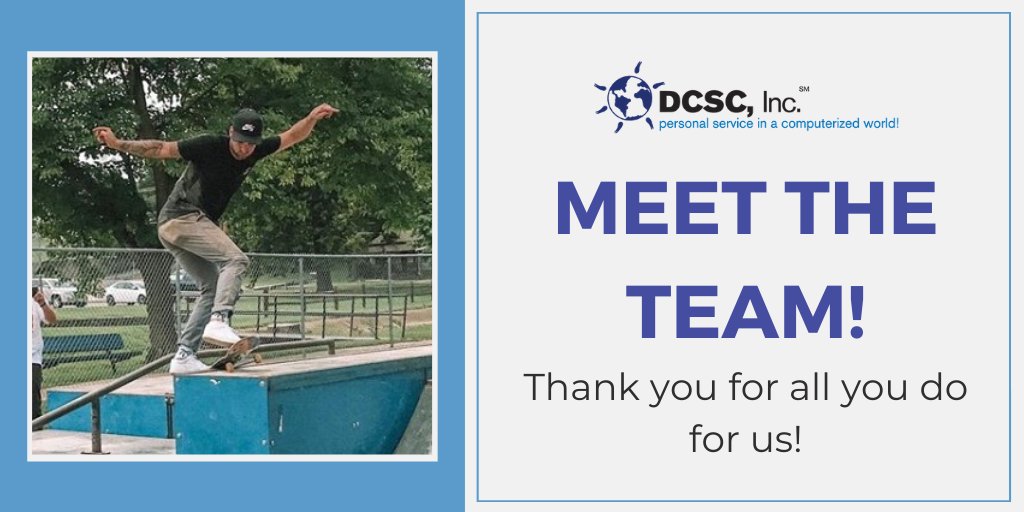DCSCInc's tweet photo. #ThankfulThursday This young man, Michael Kell, started out part time, he then graduated from College and bought his first house. Recently he was promoted to a full time salaried Team Member who helps with upgrades and software installations. #MichaelRocks 🥁🎵 https://t.co/rZKwMPelLy