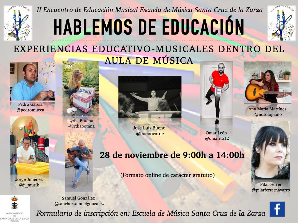 MachadoMusical's tweet photo. Abierta inscripción “Hablemos de Educación”, dirigido por @samu1392 Experiencias con ocho profesionales ibéricos en aulas de música. 28 nov. 5 horas gratis, no presenciales https://t.co/86P4DBoV4X https://t.co/q8GB8MtZCA
