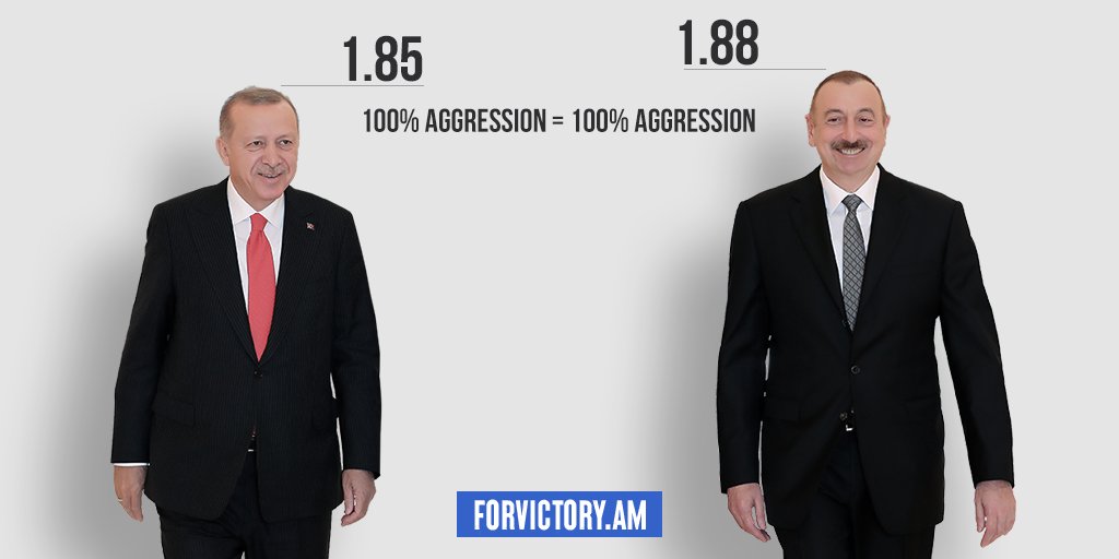 AmForvictory's tweet photo. #Aliyev is tall, but he is not inferior #Erdogan in terms of aggression ☝️

#StopAzerbaijaniAggression #StopTurkishTerrorism #NagornoKarabagh https://t.co/5ctP6N7ReB