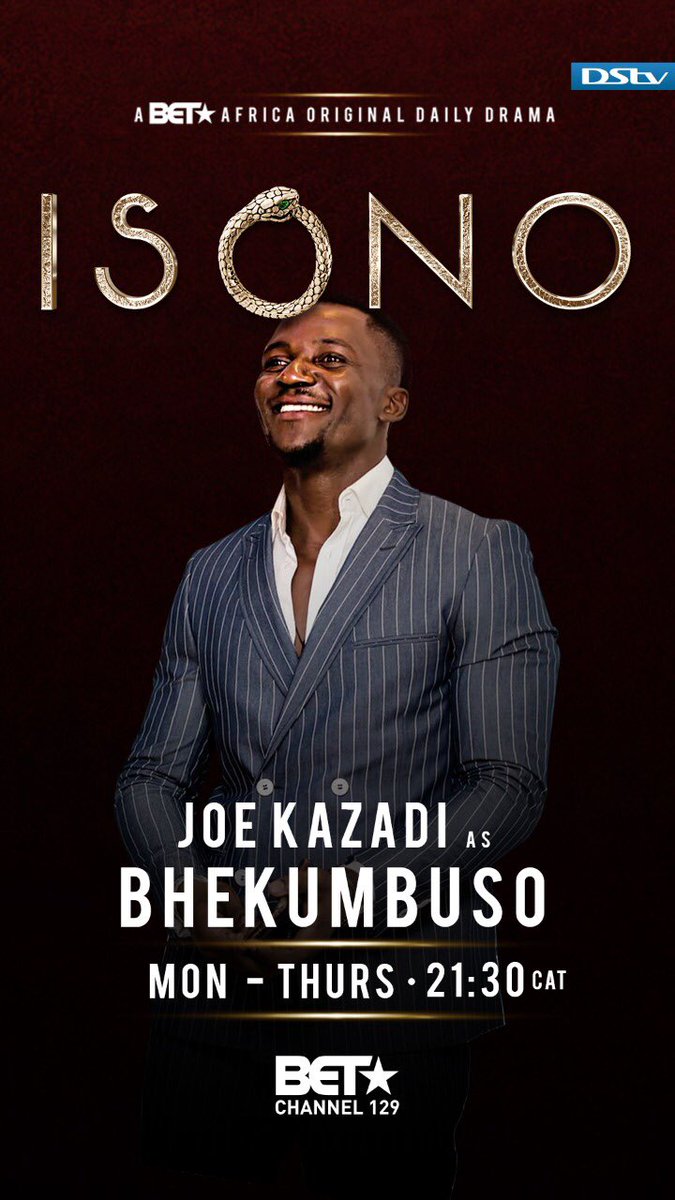 TheKingKazadi's tweet photo. Catch my Debut tonight on #ISONO @BET_Africa 21:30pm playing the character of #BHEKUMBUSO 🙏🏿 https://t.co/NWCSzZDiO8