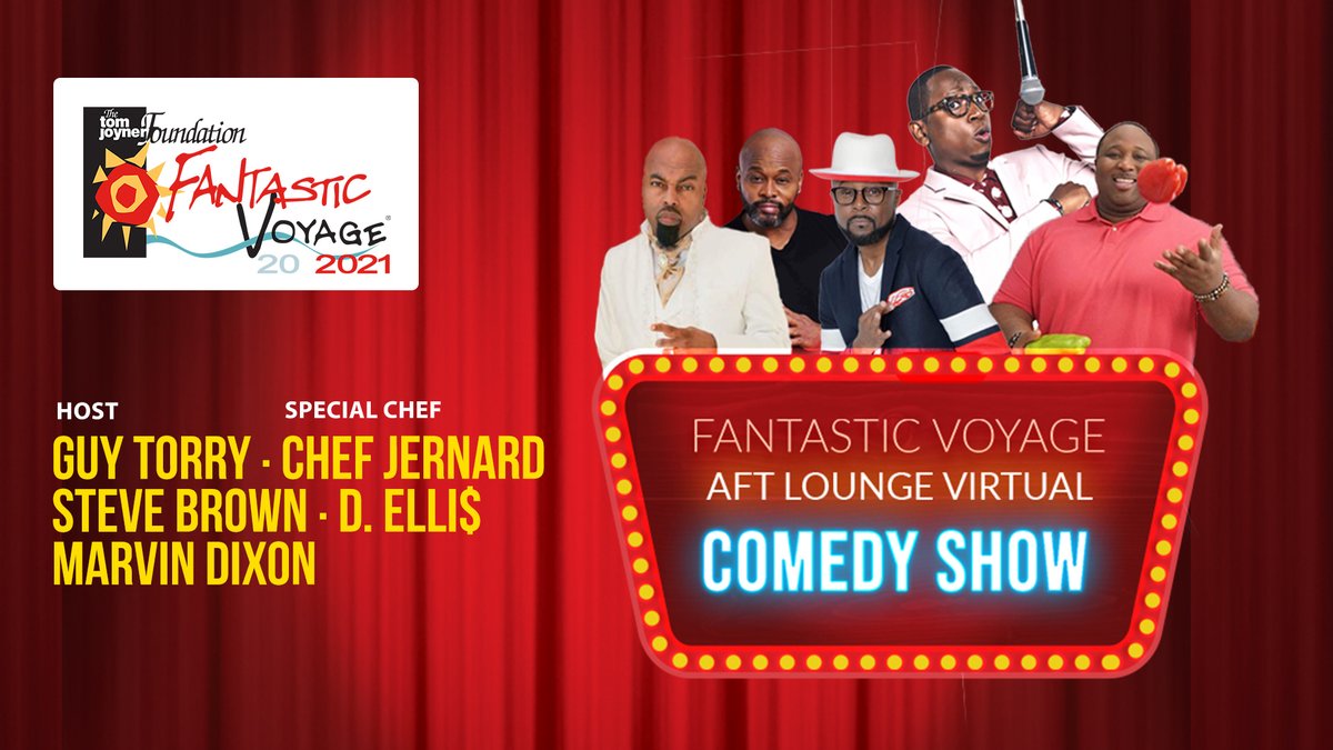 Did you hear? Tonight we're hosting a FREE virtual comedy show! Join host comedian @GuyTorry with Marvin Dixon, @ComicSteveBrown and D. Elli$ at the Aft Lounge Comedy Show at 8pm Est/7pm Cst. Watch LIVE on our Facebook page! Set your reminder ---> bit.ly/2TVCRBf