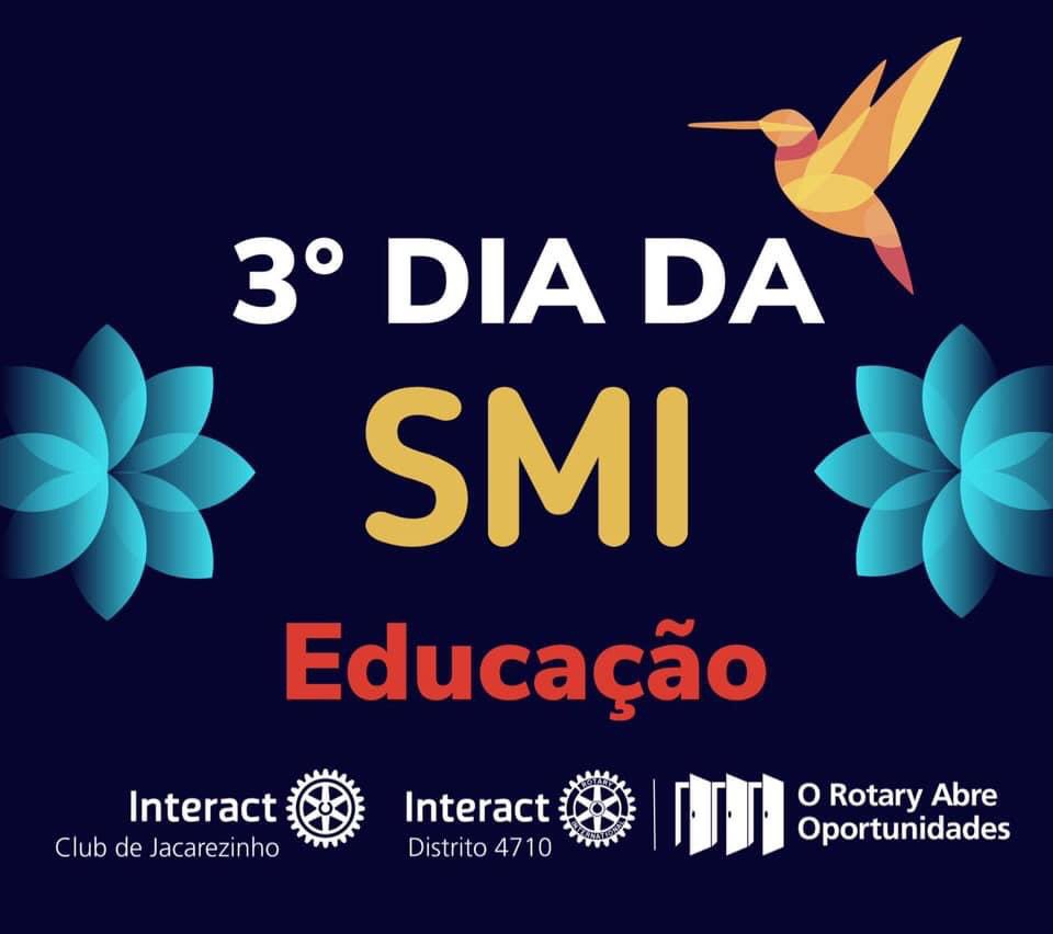 interact_jac's tweet image. ⚙️💙 Semana Mundial do Interact 2020
3° dia: Educação!
Fizemos um vídeo onde cada associado fala em segundos “O que é ser educador”, como também cada enviar uma mensagem ao profissional de educação parabenizando por sua profissão. 
#SMI2020 #4710NaSMI  #Interact58Anos