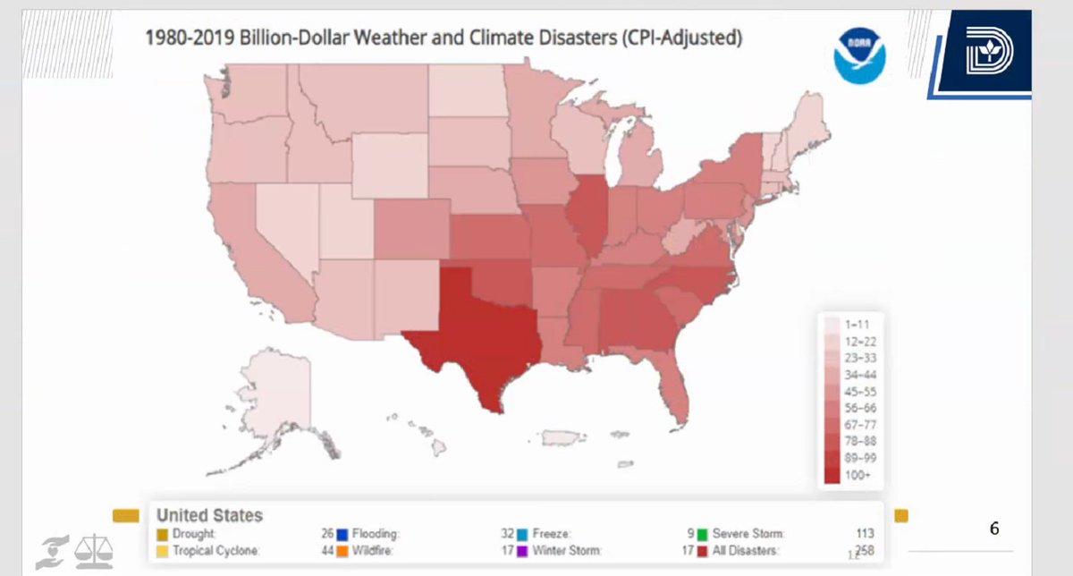 Apparently we're 2nd only to Phoenix for heat island effects. Don't like that. We're also biggest in line for impacts of climate disasters. Hmmm, sounds like parking requirements are maybe going to help kill us?