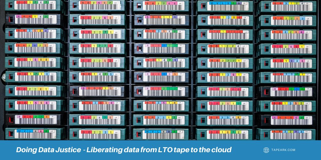 Want to know what drives #TapeArk to migrate content from #tapetocloud? Read the latest #MESA #HITS write up bit.ly/3e7gTo0 👏 

Technology partner for #AWS #googlecloud #Microsoft #Azure
#preservation #archiving #digitaltransformation #lto #ai #datadiscovery