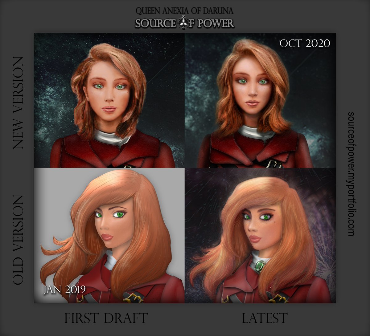 Malkreth's tweet image. Started drawing characters in January 2019 and I believe I have improved some since then.

#artprogress #ThenAndNow #artimprovement #scifi #conceptart #bookcharacter #characterconcept #digitalart #progress #learningtodraw #art #progresspic #photoshop #sourceofpower #characterart
