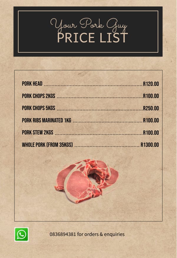 fionah83's tweet photo. If you are around Jhb and you need some Pork ...get in touch https://t.co/2WMghUsYZ2