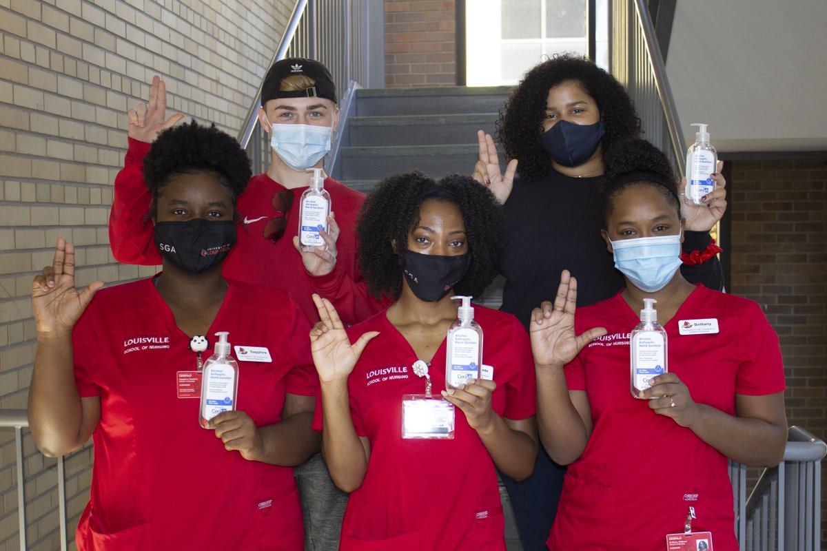 UofL_Nursing's tweet photo. Special thanks to @cerave and @HealthyNurseUSA for the supply of hand sanitizers and moisturizing creams for our students and staff. π₯°#YourGratitudeIsShowing #healthynurse #cardinalnurse https://t.co/36UL9rwUhD