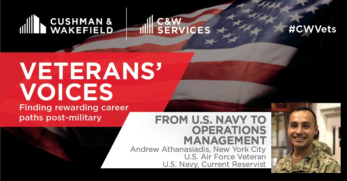 CushWakeUS's tweet photo. Andrew is currently serving as a Reservist in the @usairforce and @USNavy, and is finding his post-military voice at @CushWake as a Purchasing Manager. Looking for What’s Next post-military? Check out our #military and #veteran opportunities >> https://t.co/dzU7Ovr8Et #CWVets https://t.co/wsHXKLBioa