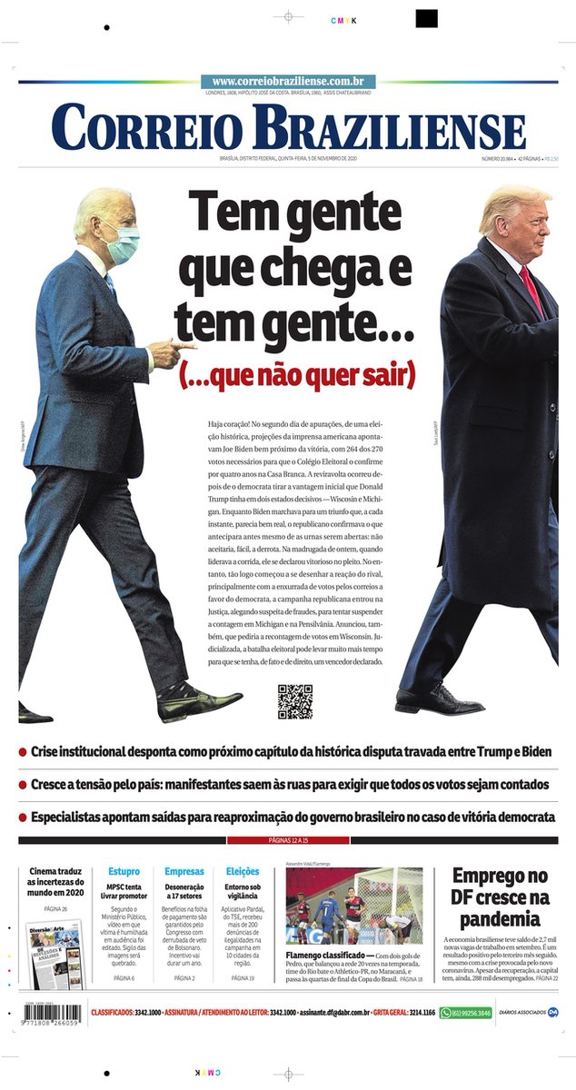 Day after-after election fronts from outside the US: