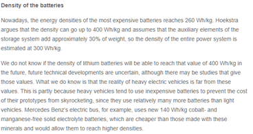 They claim further lightweighting of batteries might be impossible. Well, we see a halving of weight per decade in the past. And silicon, lithium sulfur, solid state, bigger cells and structural batteries all promise big weight reductions.