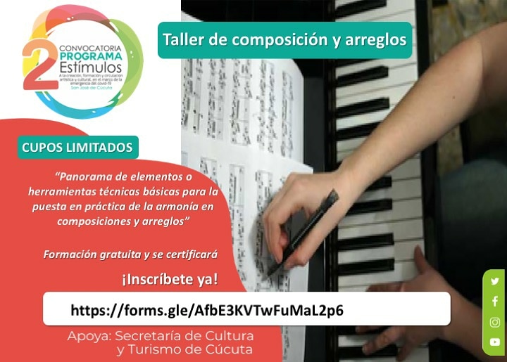 edwinsantafe's tweet photo. Taller de Composición y Arreglos #curso #taller #capacitacion #musica #composicion #arreglos https://t.co/SNnD48Qr5b