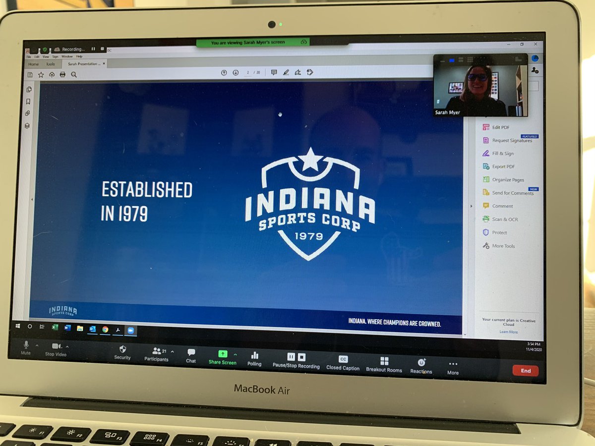 MSKaltenmark's tweet photo. Indy’s prowess as a sports town is no mistake. In fact, it’s a smart, decade’s old economic strategy that continues to deliver.
Last night, Sarah Myer from @IndSportsCorp joined #ButlerSTR356 to tell us all about it and share how that strategy is evolving amidst COVID-19. https://t.co/UOsDX1n7Uc